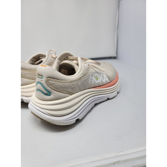 Hoka One One Womens Gaviota 5 1134235 VLG Beige Running Shoes Sneakers Sz 6.5 B - Picture 5 of 10
